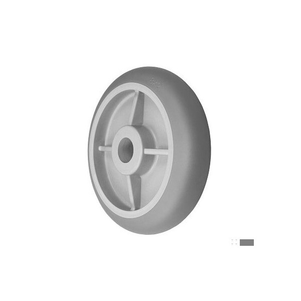 Durastar Wheel, 8X2 Thermoplastic Rubber (Donut) (Gray, Gray), 1-3/16 Plain Bore 820DPR84X - main
